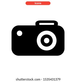 camera icon isolated sign symbol vector illustration - high quality black style vector icons
