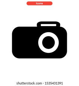 camera icon isolated sign symbol vector illustration - high quality black style vector icons
