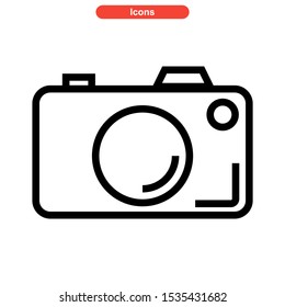 One Line Drawing Camera Black Image Stock Vector (Royalty Free ...
