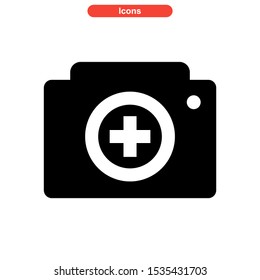 camera icon isolated sign symbol vector illustration - high quality black style vector icons
