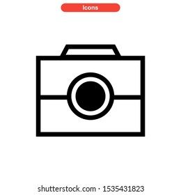camera icon isolated sign symbol vector illustration - high quality black style vector icons
