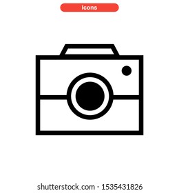 camera icon isolated sign symbol vector illustration - high quality black style vector icons
