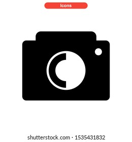 camera icon isolated sign symbol vector illustration - high quality black style vector icons
