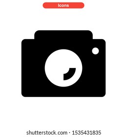 camera icon isolated sign symbol vector illustration - high quality black style vector icons

