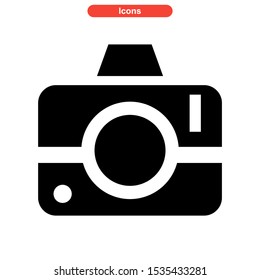 camera icon isolated sign symbol vector illustration - high quality black style vector icons

