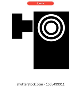 camera icon isolated sign symbol vector illustration - high quality black style vector icons

