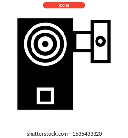 camera icon isolated sign symbol vector illustration - high quality black style vector icons
