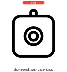camera icon isolated sign symbol vector illustration - high quality black style vector icons
