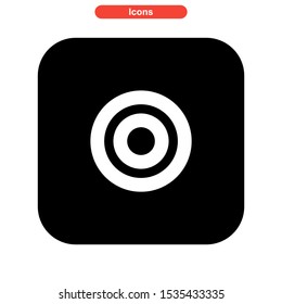 camera icon isolated sign symbol vector illustration - high quality black style vector icons
