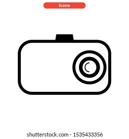 camera icon isolated sign symbol vector illustration - high quality black style vector icons
