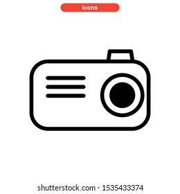 camera icon isolated sign symbol vector illustration - high quality black style vector icons
