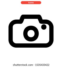 camera icon isolated sign symbol vector illustration - high quality black style vector icons
