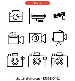 camera icon isolated sign symbol vector illustration - Collection of high quality black style vector icons
