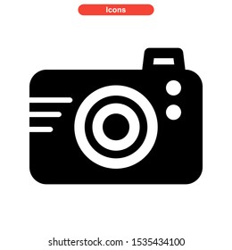 camera icon isolated sign symbol vector illustration - high quality black style vector icons
