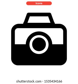 camera icon isolated sign symbol vector illustration - high quality black style vector icons
