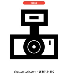 camera icon isolated sign symbol vector illustration - high quality black style vector icons
