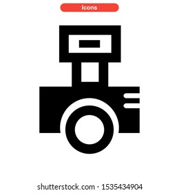 camera icon isolated sign symbol vector illustration - high quality black style vector icons
