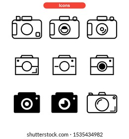 camera icon isolated sign symbol vector illustration - Collection of high quality black style vector icons
