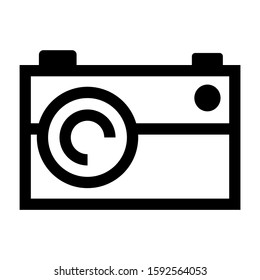 camera icon isolated sign symbol vector illustration - high quality black style vector icons
