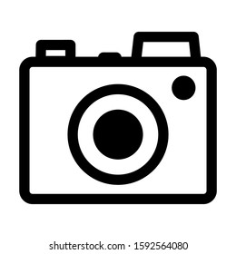 camera icon isolated sign symbol vector illustration - high quality black style vector icons
