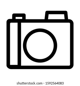 camera icon isolated sign symbol vector illustration - high quality black style vector icons
