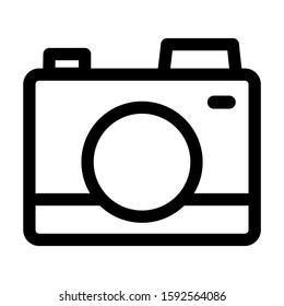 camera icon isolated sign symbol vector illustration - high quality black style vector icons
