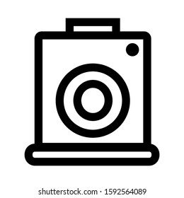 camera icon isolated sign symbol vector illustration - high quality black style vector icons
