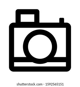 camera icon isolated sign symbol vector illustration - high quality black style vector icons
