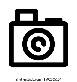 camera icon isolated sign symbol vector illustration - high quality black style vector icons

