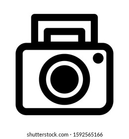 camera icon isolated sign symbol vector illustration - high quality black style vector icons
