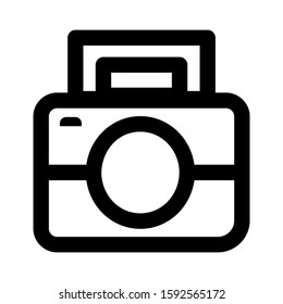 camera icon isolated sign symbol vector illustration - high quality black style vector icons
