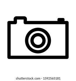 camera icon isolated sign symbol vector illustration - high quality black style vector icons

