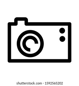 camera icon isolated sign symbol vector illustration - high quality black style vector icons
