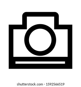 camera icon isolated sign symbol vector illustration - high quality black style vector icons
