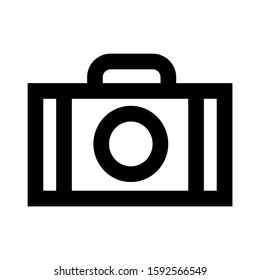 camera icon isolated sign symbol vector illustration - high quality black style vector icons

