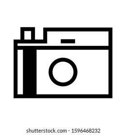 camera icon isolated sign symbol vector illustration - high quality black style vector icons
