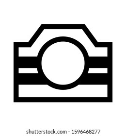 camera icon isolated sign symbol vector illustration - high quality black style vector icons
