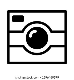 camera icon isolated sign symbol vector illustration - high quality black style vector icons
