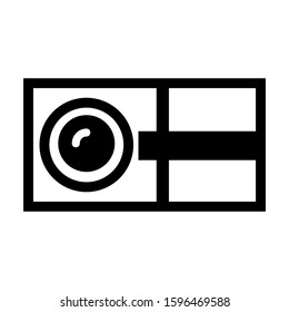 camera icon isolated sign symbol vector illustration - high quality black style vector icons
