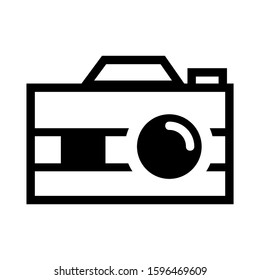 camera icon isolated sign symbol vector illustration - high quality black style vector icons
