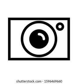 camera icon isolated sign symbol vector illustration - high quality black style vector icons
