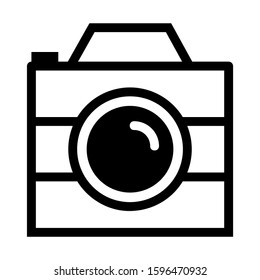 camera icon isolated sign symbol vector illustration - high quality black style vector icons
