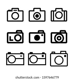 camera icon isolated sign symbol vector illustration - Collection of high quality black style vector icons
