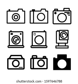 camera icon isolated sign symbol vector illustration - Collection of high quality black style vector icons
