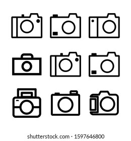 camera icon isolated sign symbol vector illustration - Collection of high quality black style vector icons
