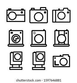 camera icon isolated sign symbol vector illustration - Collection of high quality black style vector icons
