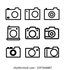 camera icon isolated sign symbol vector illustration - Collection of high quality black style vector icons
