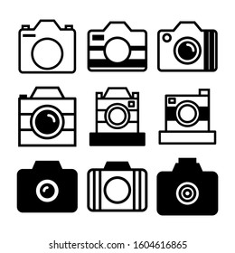 camera icon isolated sign symbol vector illustration - Collection of high quality black style vector icons
