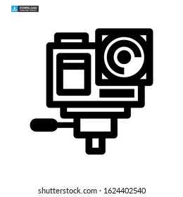 camera icon isolated sign symbol vector illustration - high quality black style vector icons
