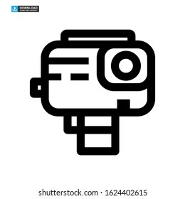 camera icon isolated sign symbol vector illustration - high quality black style vector icons
